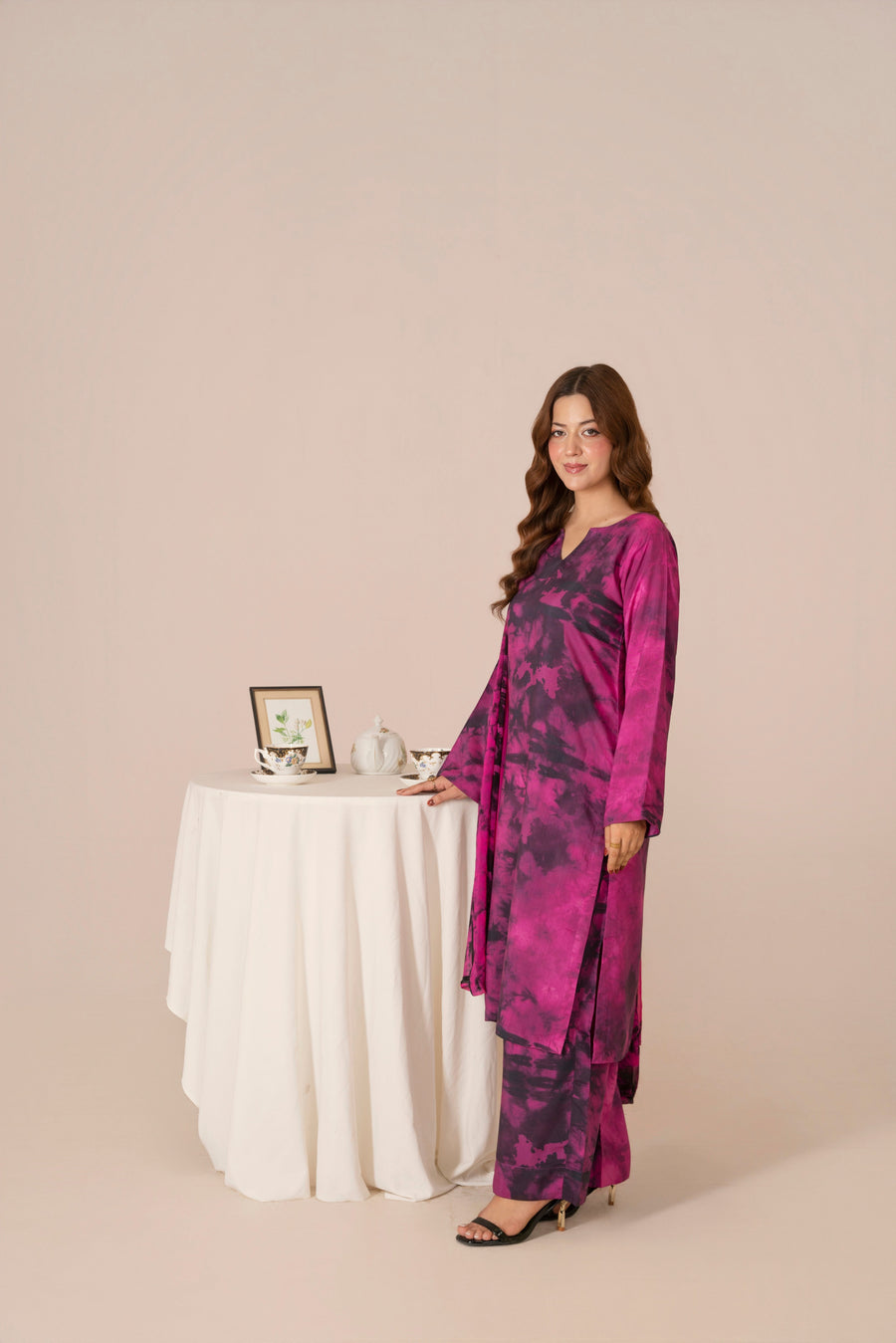 Feathers Frosty Fables Printed Viscose Unstitched 3Pc Suit IVRONE-FT569