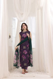 Feathers Premium House of Petals Unstitched Lawn 3Pc Suit Magenta Matrix-FT743