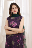 Feathers Premium House of Petals Unstitched Lawn 3Pc Suit Magenta Matrix-FT743