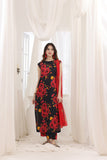 Feathers Premium House of Petals Unstitched Lawn 3Pc Suit Rhubarb Rhythm-FT744