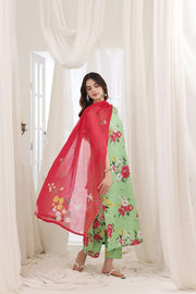 Feathers Premium House of Petals Unstitched Lawn 3Pc Suit Forest Finery-FT745