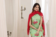 Feathers Premium House of Petals Unstitched Lawn 3Pc Suit Forest Finery-FT745