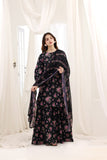 Feathers Premium House of Petals Unstitched Lawn 3Pc Suit Night Time Novelty-FT747