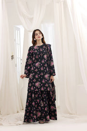 Feathers Premium House of Petals Unstitched Lawn 3Pc Suit Night Time Novelty-FT747