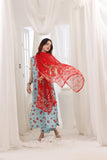 Feathers Premium House of Petals Unstitched Lawn 3Pc Suit Nautical Node-FT758