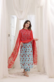 Feathers Premium House of Petals Unstitched Lawn 3Pc Suit Nautical Node-FT758
