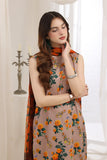 Feathers Premium House of Petals Unstitched Lawn 3Pc Suit Jaguar Journal-FT760