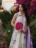 Farah Talib Aziz Embroidered Lawn Unstitched 3Pc Suit FTA-01 Evita Ivory