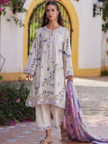 Farah Talib Aziz Embroidered Lawn Unstitched 3Pc Suit FTA-01 Evita Ivory