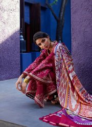 Suay by Farah Talib Aziz Embroidered Lawn Unstitched 3Pc Suit FTA-02 Enzo Red