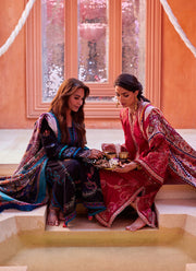 Suay by Farah Talib Aziz Embroidered Lawn Unstitched 3Pc Suit FTA-02 Enzo Red