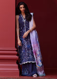 Suay by Farah Talib Aziz Embroidered Lawn Unstitched 3Pc Suit FTA-04 Izea Blue