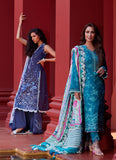 Suay by Farah Talib Aziz Embroidered Lawn Unstitched 3Pc Suit FTA-04 Izea Blue