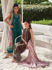 Farah Talib Aziz WES Embroidered Lawn Unstitched 3Pc Suit FTA-04 EILEEN EMERALD