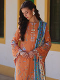 Farah Talib Aziz Embroidered Lawn Unstitched 3Pc Suit FTA-04 Lucia Burnt Orange