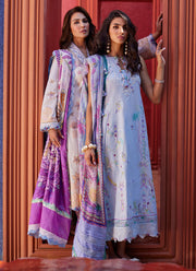 Suay by Farah Talib Aziz Embroidered Lawn Unstitched 3Pc Suit FTA-05 Miwa Ivory