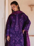 Farah Talib Aziz Embroidered Lawn Unstitched 3Pc Suit FTA-06 Vicenta Violet