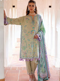 Farah Talib Aziz Embroidered Lawn Unstitched 3Pc Suit FTA-07 Valeria Olive
