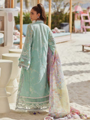 Farah Talib Aziz WES Embroidered Lawn Unstitched 3Pc Suit FTA-07 ALICE AQUA