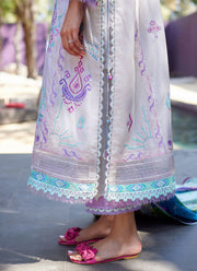 Suay by Farah Talib Aziz Embroidered Lawn Unstitched 3Pc Suit FTA-08 Zoella Grey