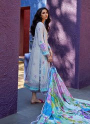 Suay by Farah Talib Aziz Embroidered Lawn Unstitched 3Pc Suit FTA-08 Zoella Grey
