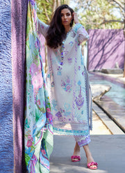 Suay by Farah Talib Aziz Embroidered Lawn Unstitched 3Pc Suit FTA-08 Zoella Grey