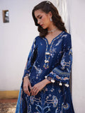 Farah Talib Aziz Embroidered Lawn Unstitched 3Pc Suit FTA-08 Nia Navy