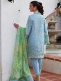 Farah Talib Aziz Embroidered Lawn Unstitched 3Pc Suit FTA-10 Sienna Sky Blue