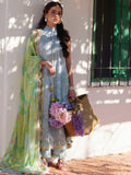 Farah Talib Aziz Embroidered Lawn Unstitched 3Pc Suit FTA-10 Sienna Sky Blue