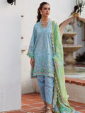 Farah Talib Aziz Embroidered Lawn Unstitched 3Pc Suit FTA-10 Sienna Sky Blue