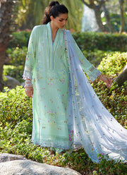 Suay by Farah Talib Aziz Embroidered Lawn Unstitched 3Pc Suit FTA-11 Misora Mint Green