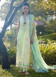 Suay by Farah Talib Aziz Embroidered Lawn Unstitched 3Pc Suit FTA-12 Vaia Yellow