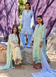 Suay by Farah Talib Aziz Embroidered Lawn Unstitched 3Pc Suit FTA-12 Vaia Yellow