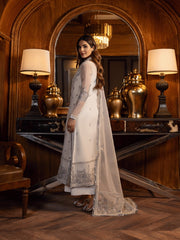 SIFA Lueur Unstitched Embroidered Formal 3Pc Suit FU-03-Pearl