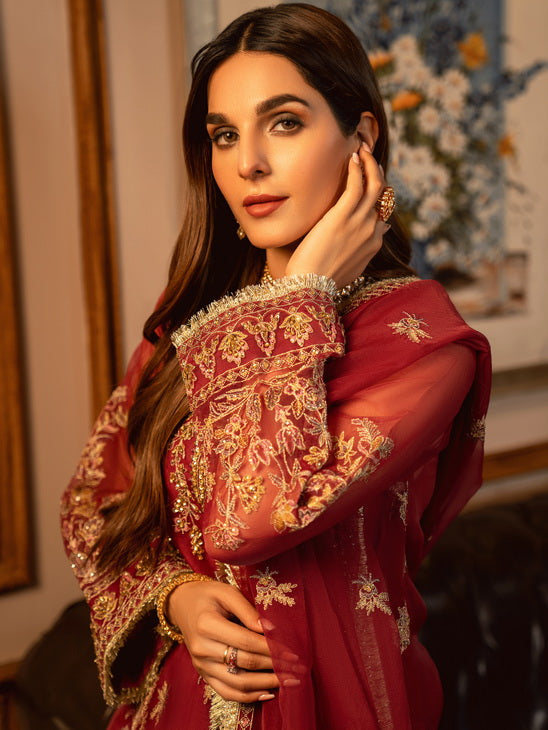 SIFA Lueur Unstitched Embroidered Formal 3Pc Suit FU-23-03-Juliet