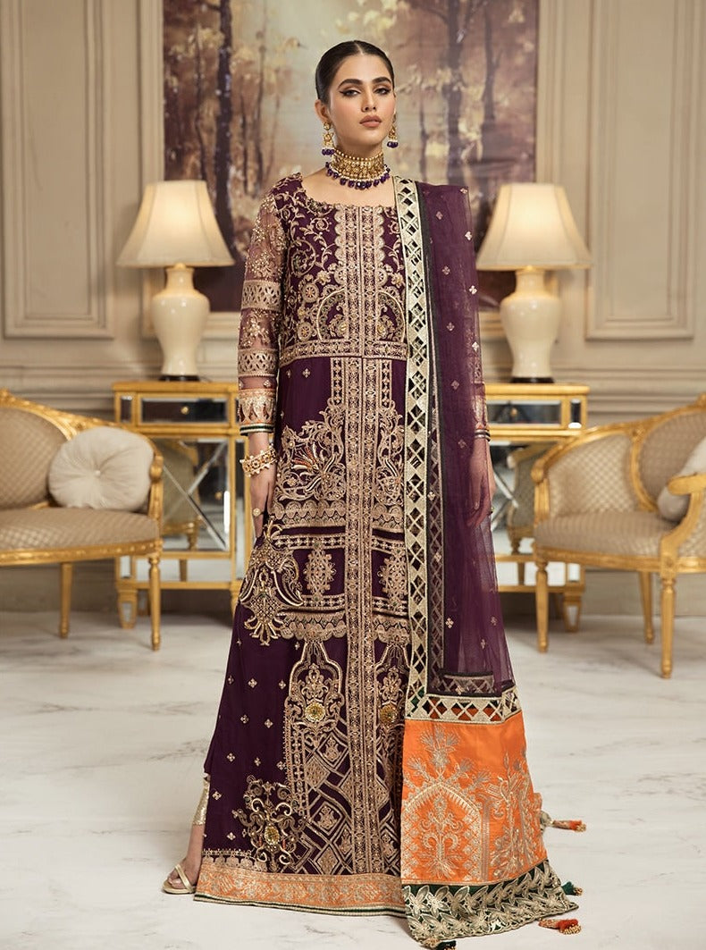 Nainsukh by House of Nawab Luxury Unstitched 3Pc Suit - FURAT A