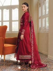 Afrozeh Daybreak Embroidered Lawn Unstitched 3Pc Suit - SUNDROWN