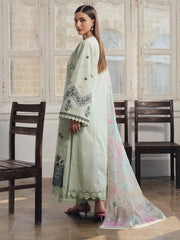 Afrozeh Daybreak Embroidered Lawn Unstitched 3Pc Suit - DEWLIT