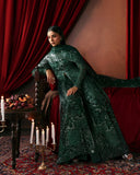 Afrozeh La Fuchsia Unstitched Formal 3Pc Suit FWU-0073 Hierophant