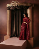 Afrozeh La Fuchsia Unstitched Formal 3Pc Suit FWU-0078 Lover