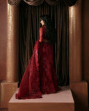 Afrozeh La Fuchsia Unstitched Formal 3Pc Suit FWU-0078 Lover