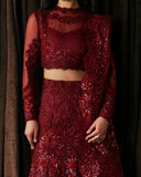 Afrozeh La Fuchsia Unstitched Formal 3Pc Suit FWU-0078 Lover