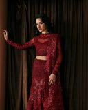 Afrozeh La Fuchsia Unstitched Formal 3Pc Suit FWU-0078 Lover