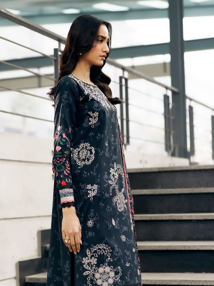 Zync by Florent Embroidered Lawn Unstitched 3Pc Suit FZ-1B