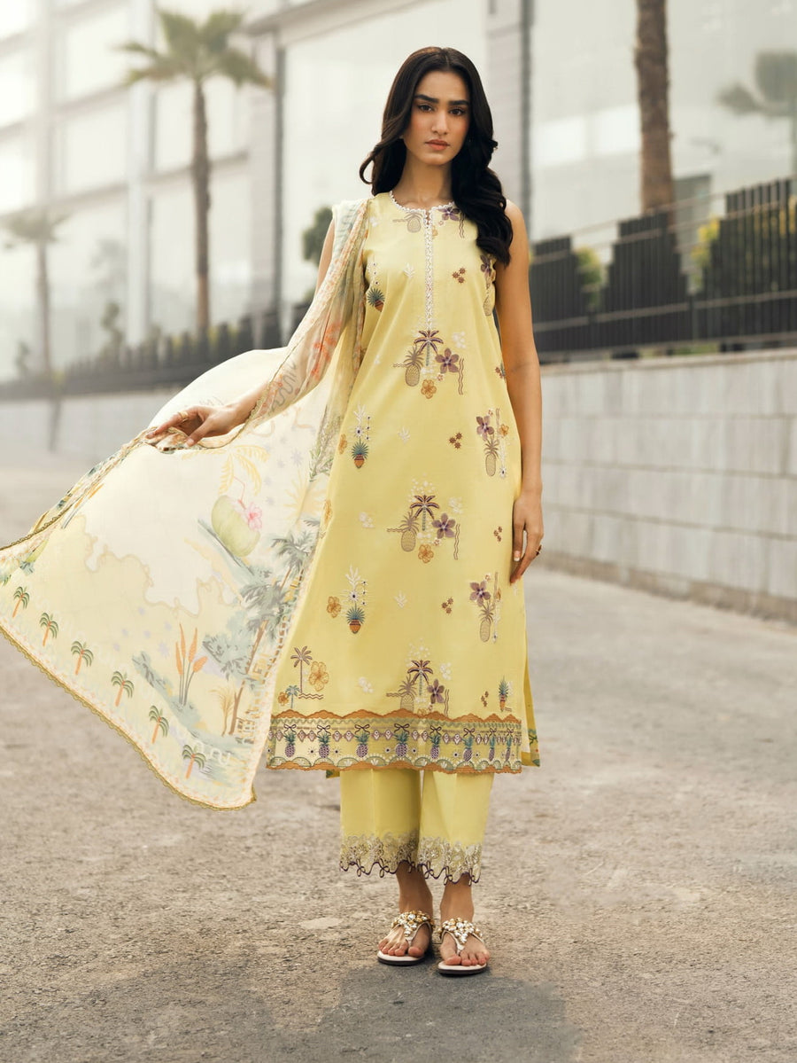 Zync by Florent Embroidered Lawn Unstitched 3Pc Suit FZ-4A