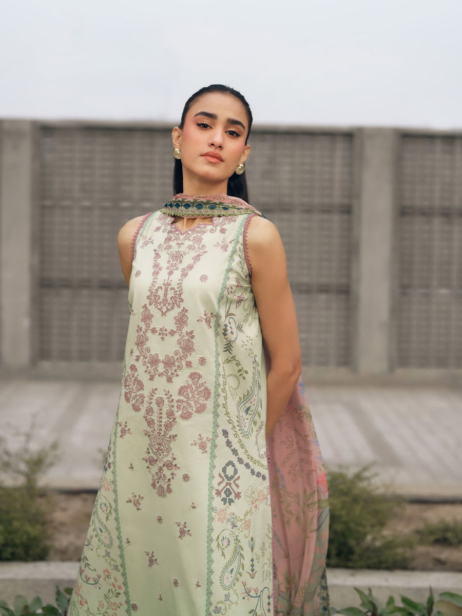 Zync by Florent Embroidered Lawn Unstitched 3Pc Suit FZ-8B