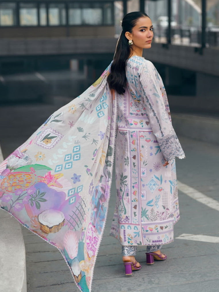 Zync by Florent Embroidered Lawn Unstitched 3Pc Suit FZ-9B