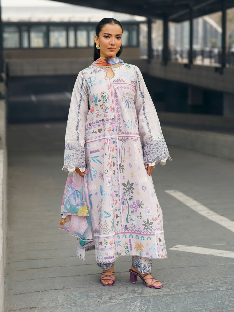 Zync by Florent Embroidered Lawn Unstitched 3Pc Suit FZ-9B