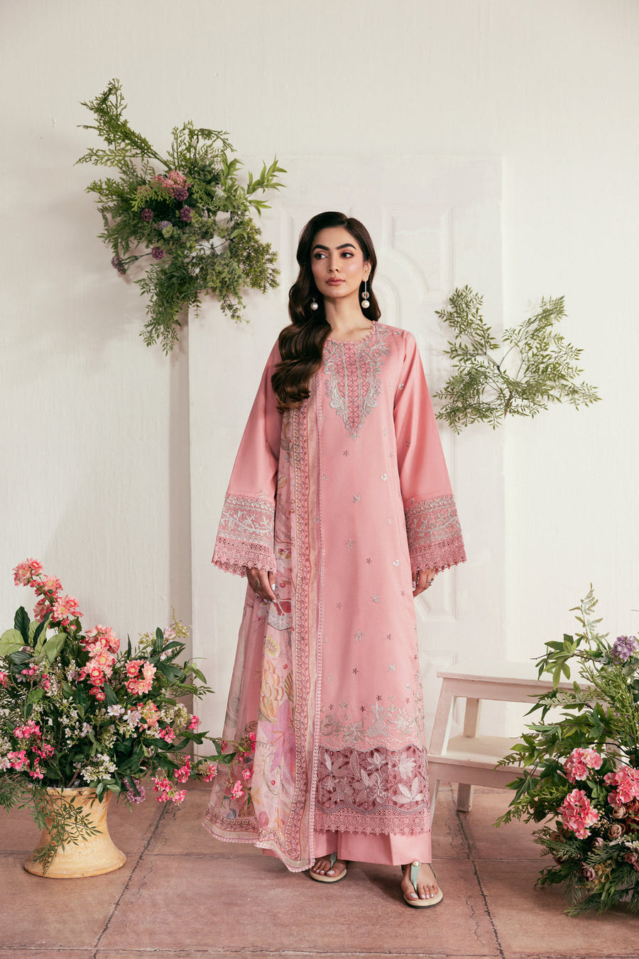 Zync by Florent Luxury Lawn Unstitched Embroidered 3Pc Suit FZL-1A