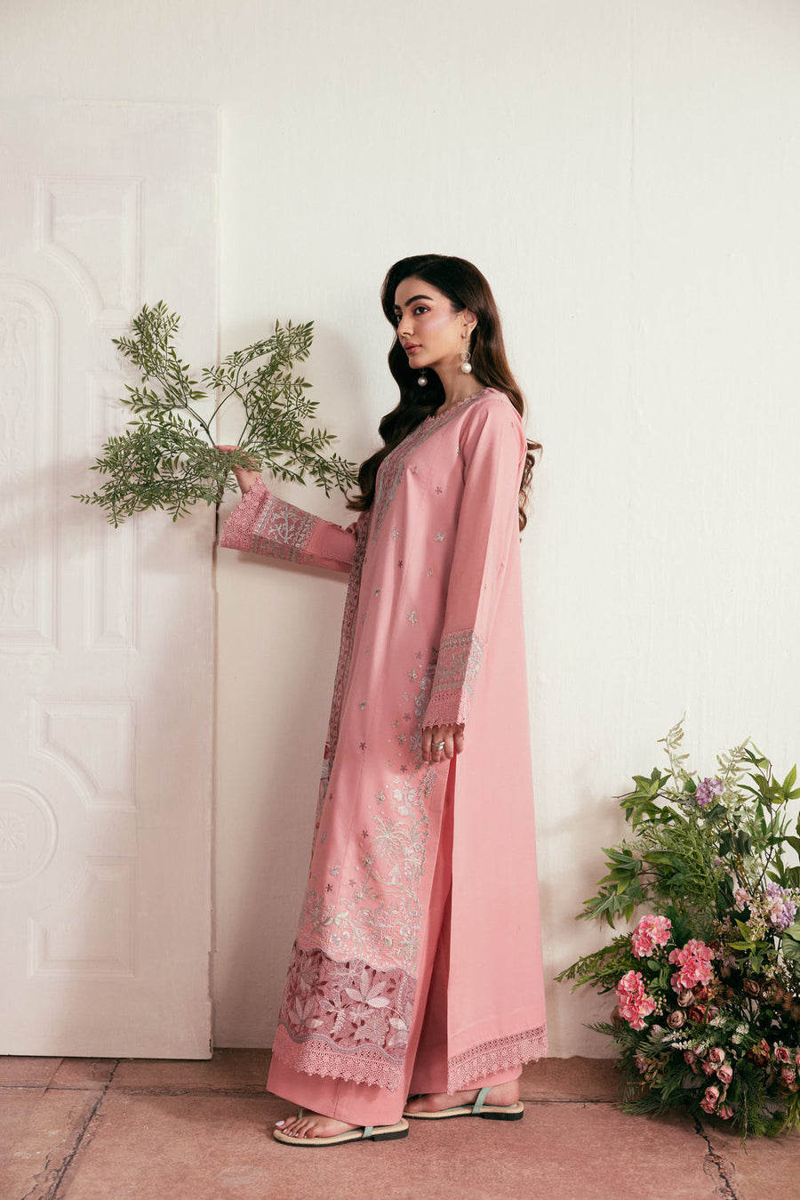 Zync by Florent Luxury Lawn Unstitched Embroidered 3Pc Suit FZL-1A
